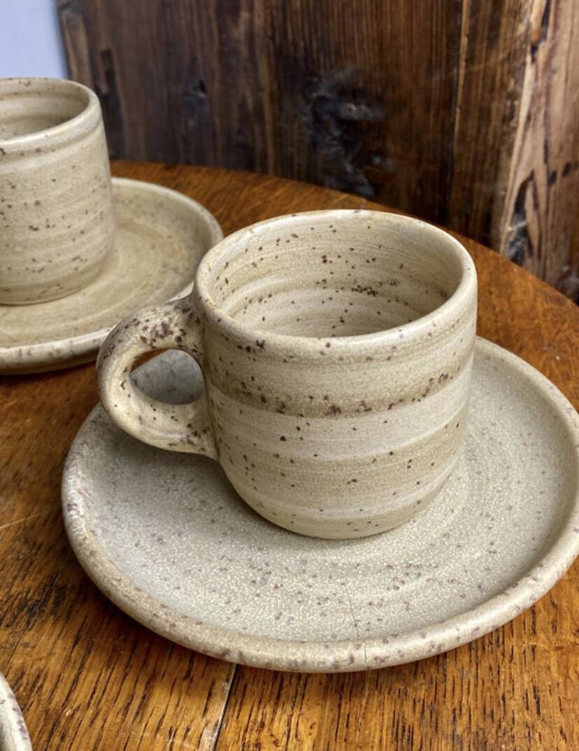 Niderviller stoneware coffee cups
