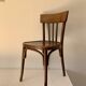 ensemble de 6 chaises bistrot en bois courbé années 50