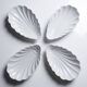 4 white porcelain Limoges shell rococo vintage dishes