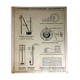 Poster school vintage 50 - atmospheric pressure, barometer