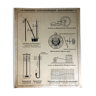 Poster school vintage 50 - atmospheric pressure, barometer