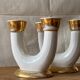 Ceramic candlesticks, Lucien Brisdoux (1878-1963)