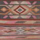 Vintage Turkish hallway rug 77x667 cm