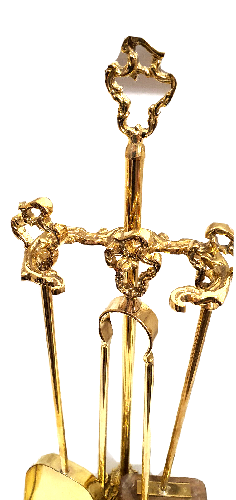 Solid brass fireplace servant 3 accessories