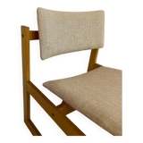 Pair of Michel Mortier armchairs in light wood
