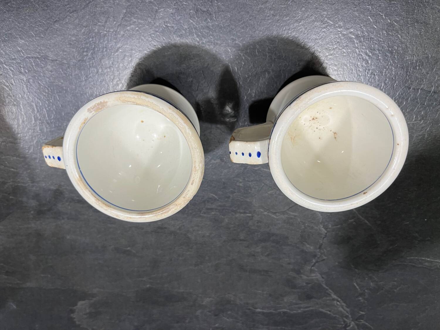 Paire tasses brulots XIXeme