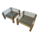 Pair of Belgo Chrom side tables, Belgium 1970s