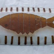 Plat à poisson en verre de Murano