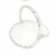 Decorative basket, white glass, Poland, 1970s