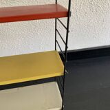 Vintage 1950 Tomado bookshelves pocket D.Dekker - 61 x 48 cm