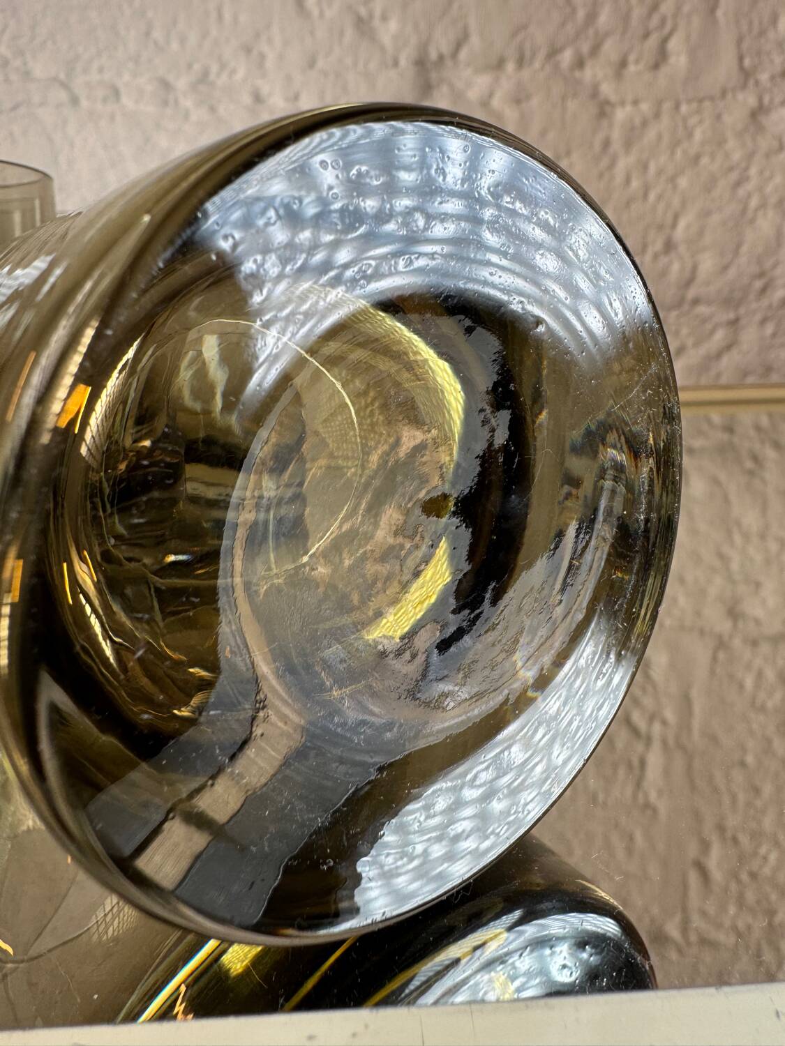 70s Smoked Whiskey Glasses