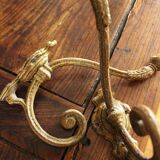 Pair coat rack metal rockery double round hook + hook