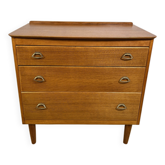 Commode rétro vintage en chêne du milieu du siècle par Lebus – Élégante des années 1960