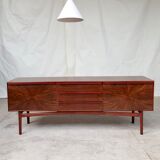 Vtg Mid Century Rare Mcintosh Rosewood Starburst Sideboard Danish Design #331