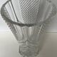 Large molded crystal vase