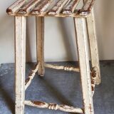 Patinated workshop stool old early twentieth century