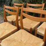 Set of 6 Vintage Scandinavian Chairs