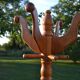 Vintage floor-standing coat rack