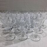 Baccarat – 12 red wine glasses in Baccarat Crystal Casino Model