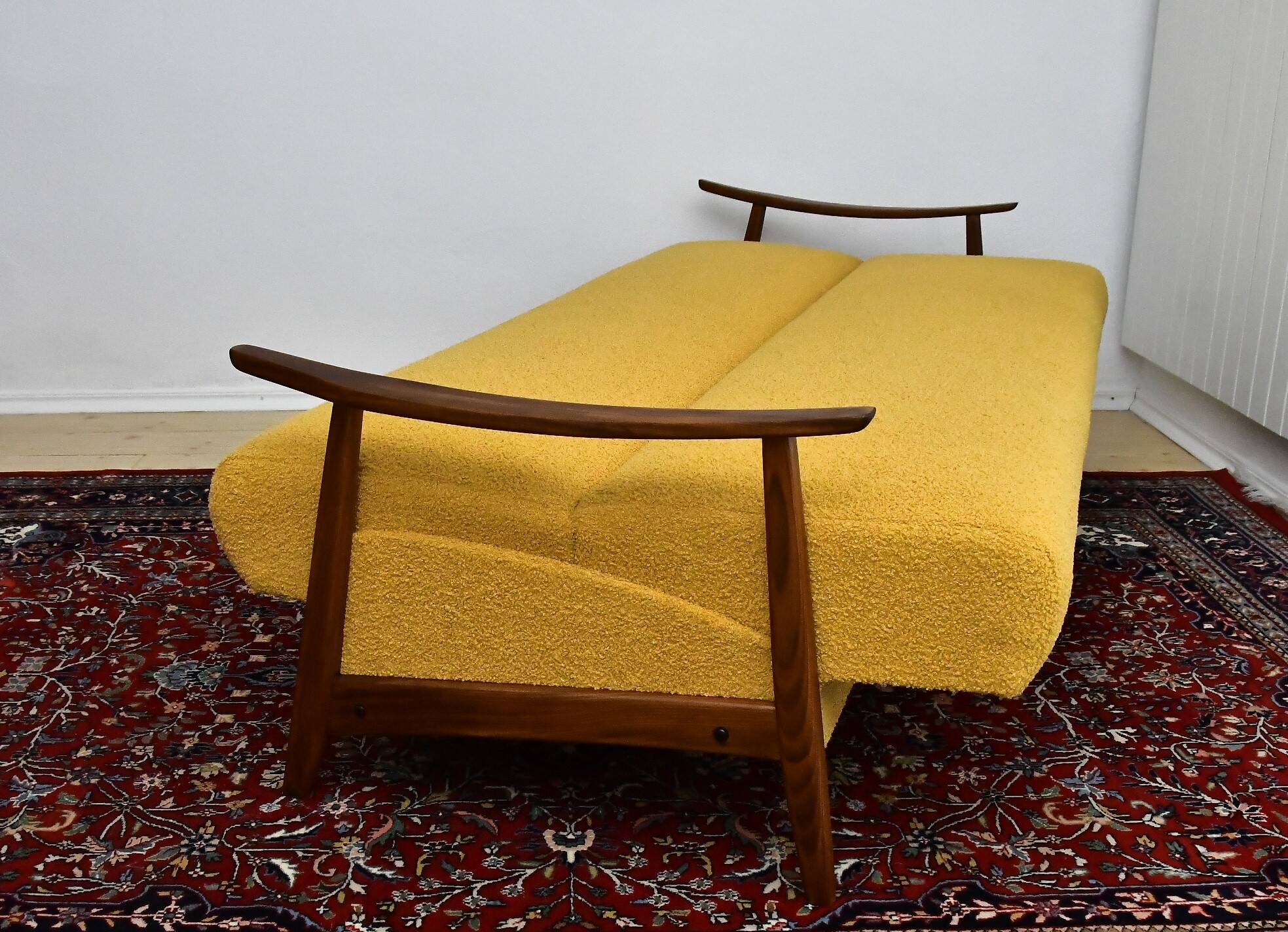 Scandinavian folding sofa in teak, 1960s