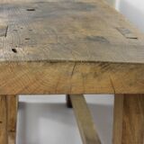 Former oak carpenter's workbench
