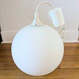 Pendant lamp opaline Lita design 70s