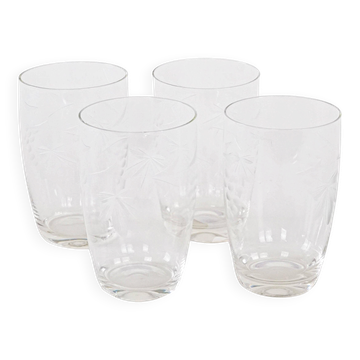 4 verres danois, années 1970