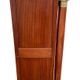 Empire secretary with white marble top in mahogany and brass, 6 drawers.