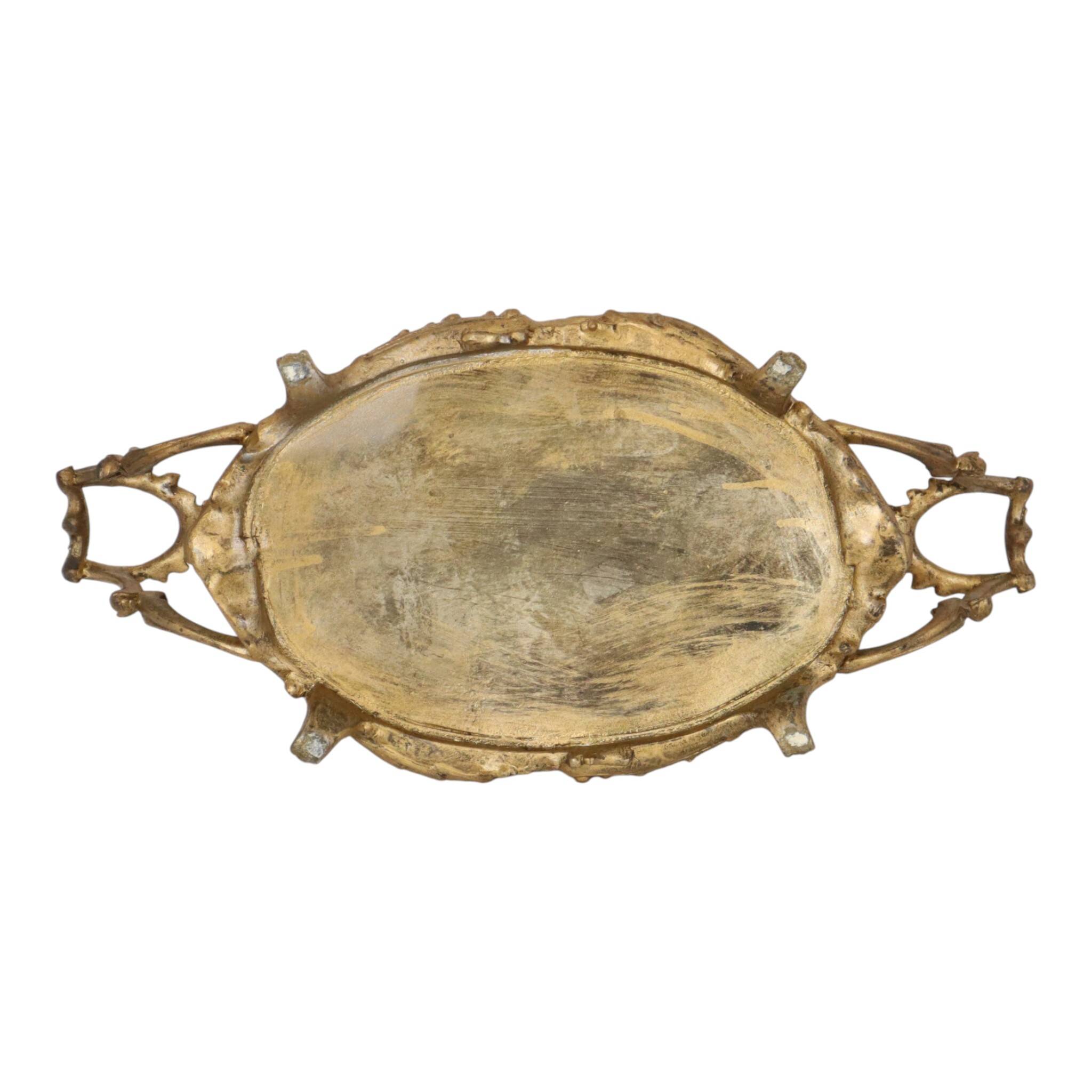 Rococo-style gold-colored jardinière/flower planter, early 20th century.