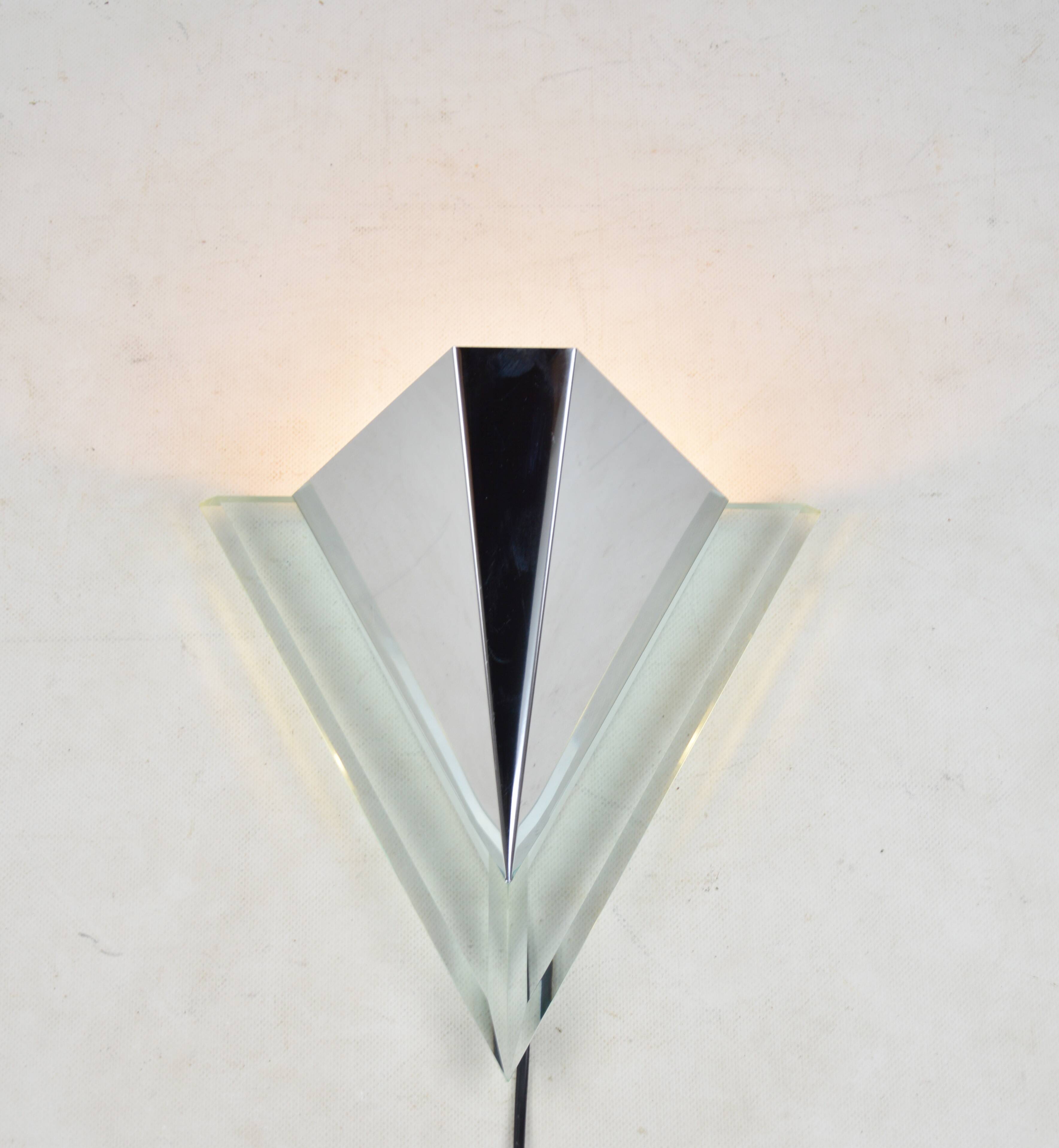 Pair of wall lamps, Karstadt, 1980s