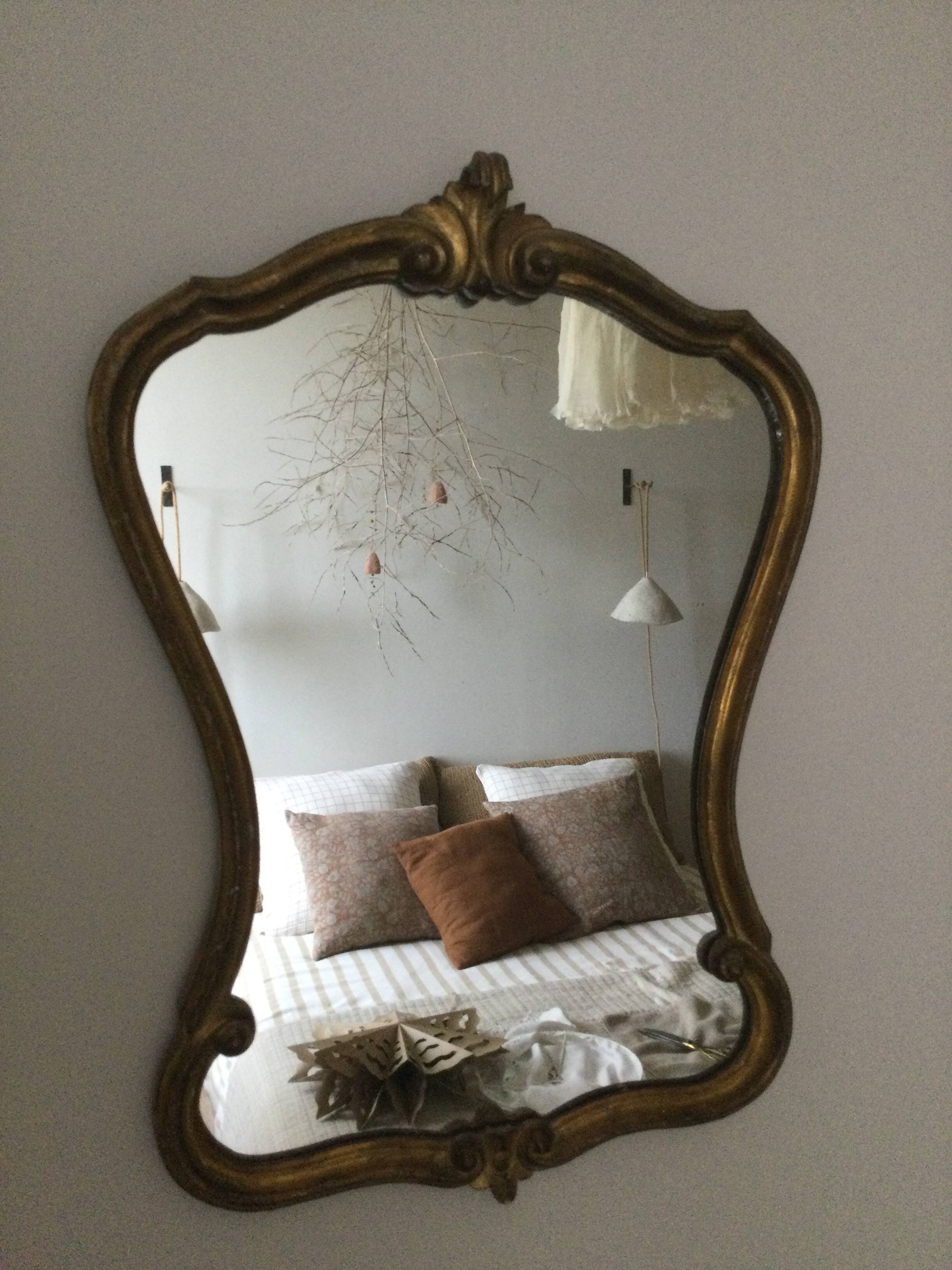 Antique gilded mirror