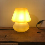 Mushroom lamp polished glass