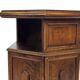 Vintage Hexagonal Side Cabinet with Door Small Side Table Column