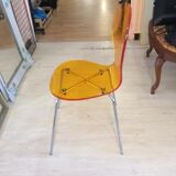 Polycarbonate chair and chrome legs