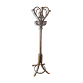 Rattan coat rack