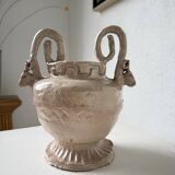 Ceramic bowl with ram heads