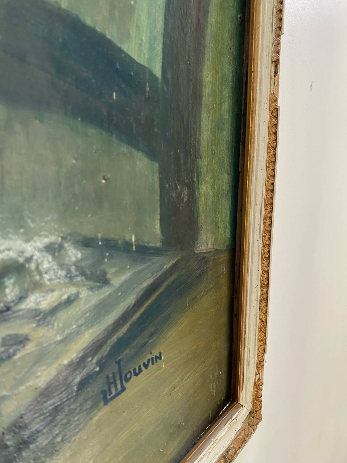 Old oil on wood dating from 1960