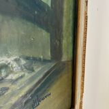 Old oil on wood dating from 1960