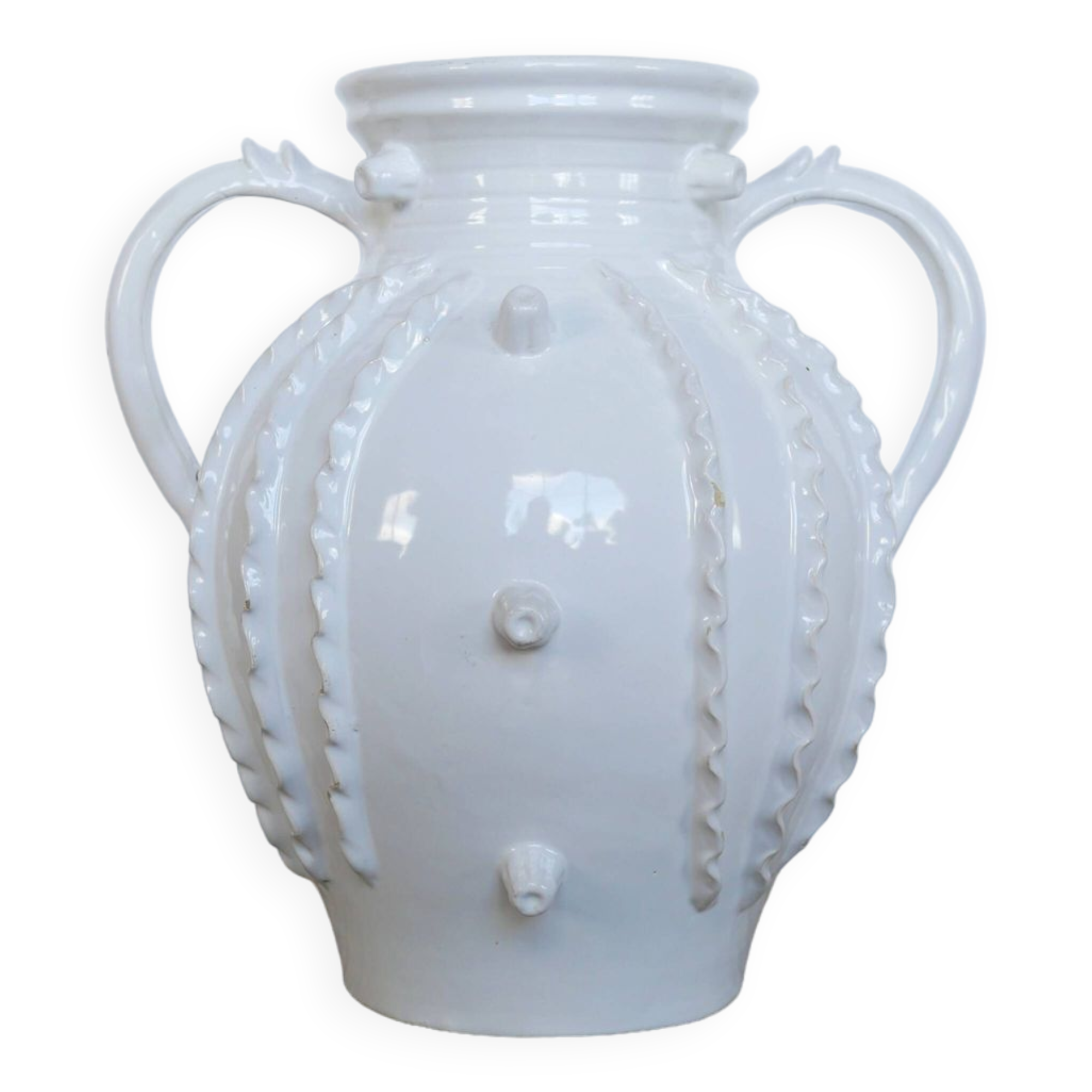 Vintage ceramic vase by Emile Tessier