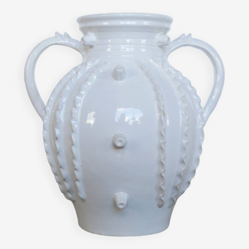 Vintage ceramic vase by Emile Tessier