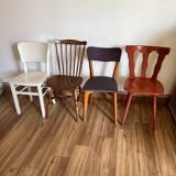 Set of 4 mismatched chairs