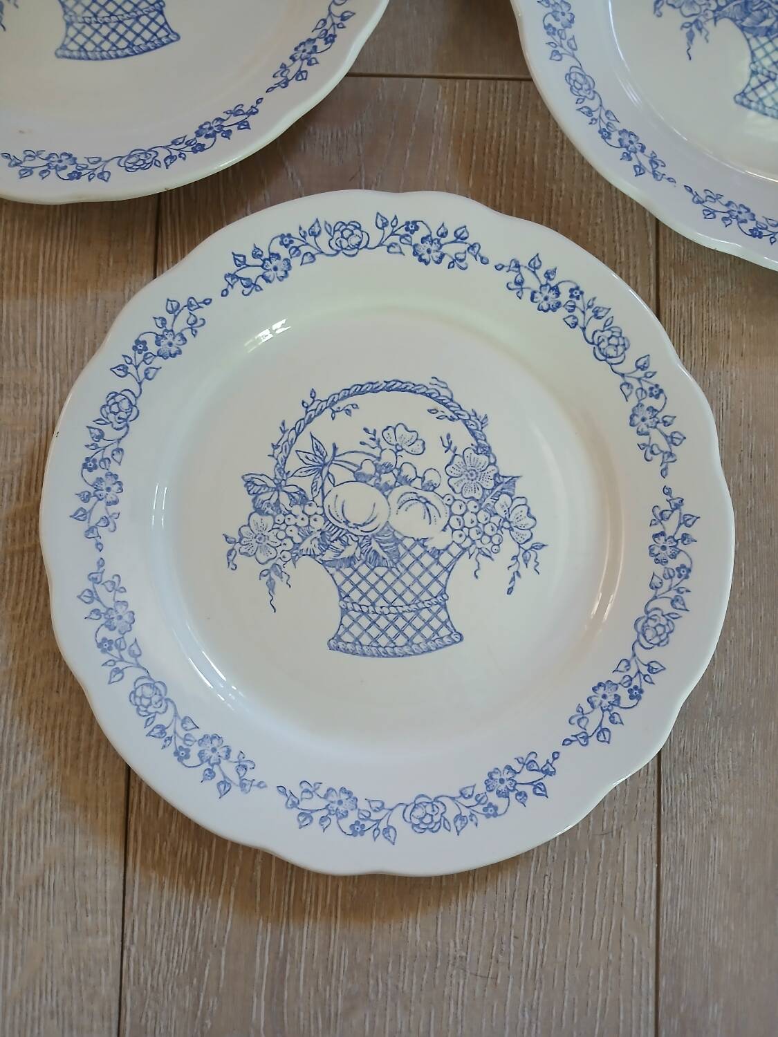 7 antique dinner plates