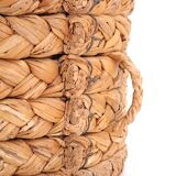 Cylindrical stool in woven fiber, 1970s