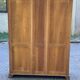 Display cabinet in solid cherry wood Louis Philippe style, 1980s - 108x35x140cm
