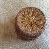 Cache jar in wicker