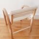 Baumann chair curved wood