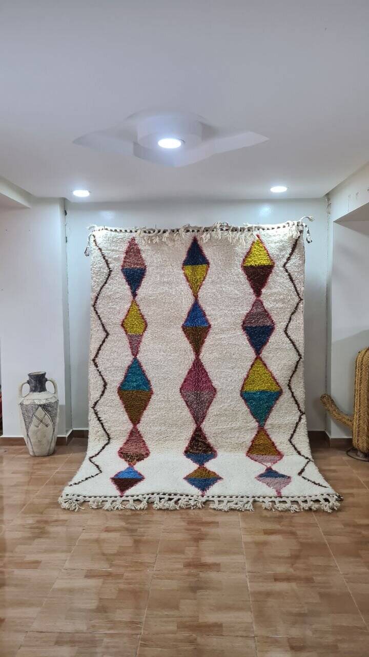 Handmade Beni Ouarain rug 250x150 cm