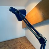Vintage, architect lamp, articulated lamp, Twist brand, Model T1, 1970s, blue, décor