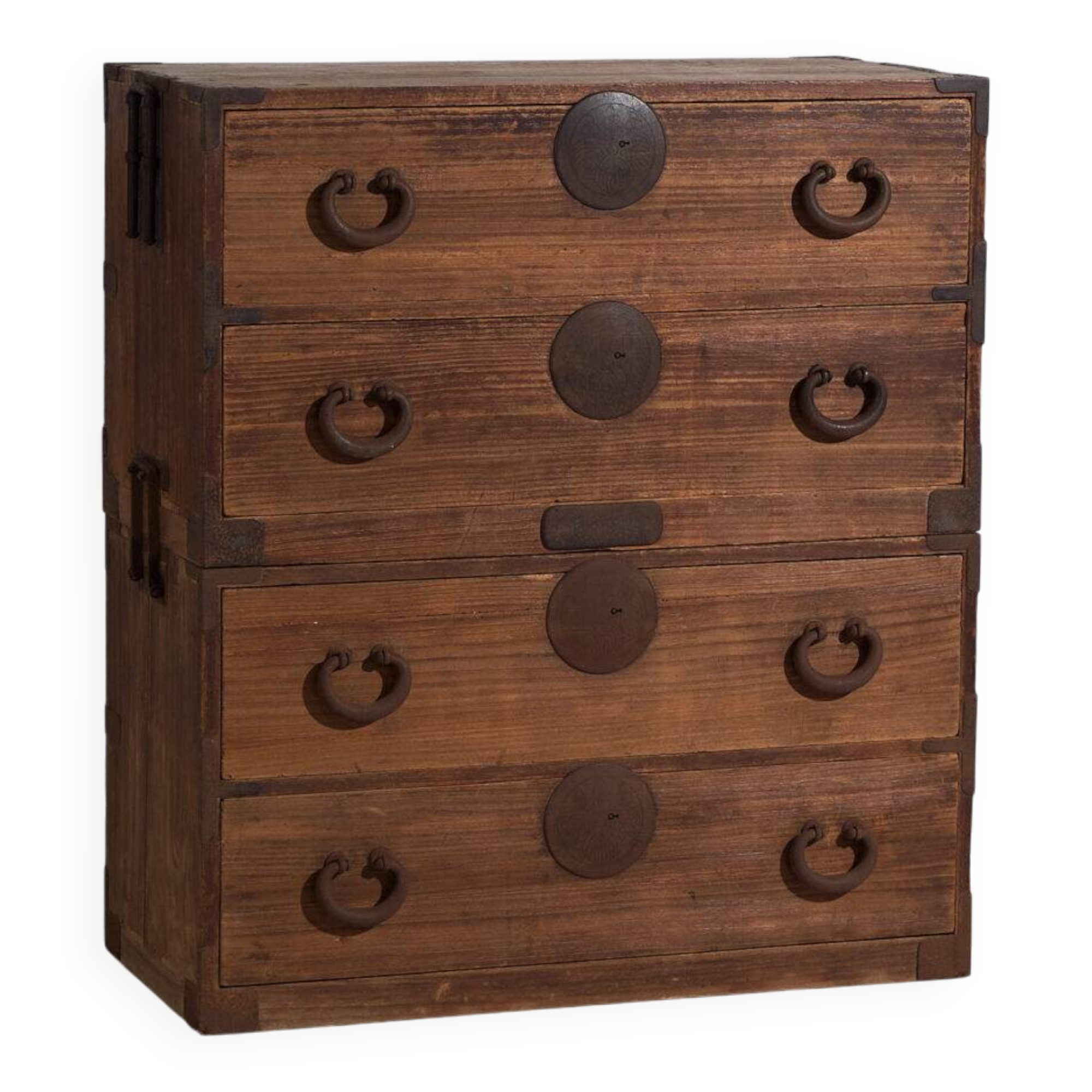 Ancienne commode japonaise Tansu – Période Meiji / Taishō (c.1868-1926) #81