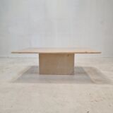 Table basse en marbre italien, années 1980